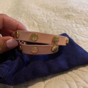 Pink Tory Burch wrap bracelet!